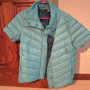 Lands' End Women's Light Blue Puffer Vest/Jacket